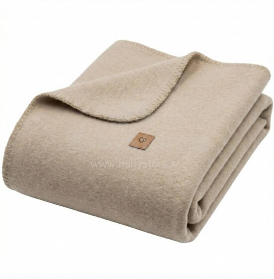 Antklodė - OSLO - VIENA SPALVA - dydis 75x100 - BEIGE