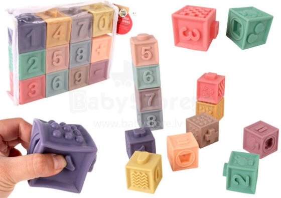 Blocks - 12916 - SOFT SENSORY - NUMERS - 12 pcs