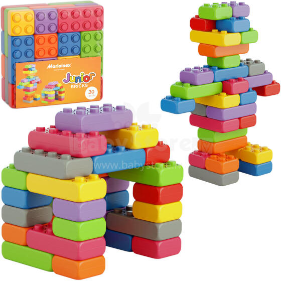 KLOCKI CEGŁY JUNIOR 30 ELEMENTÓW