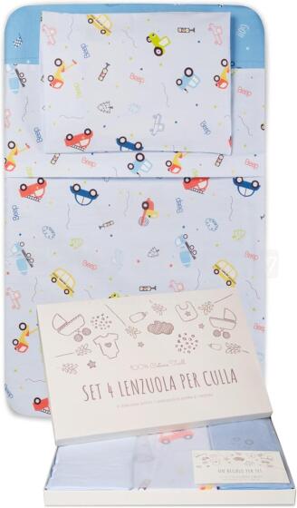 Kidsworld Next to Me Bed Linen Art.38988 4 dalių lovelės patalynės komplektas