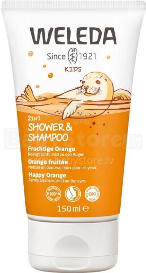 Weleda Art.7511 dušo želė ir šampūnas vaikams „Orange“ 150ml