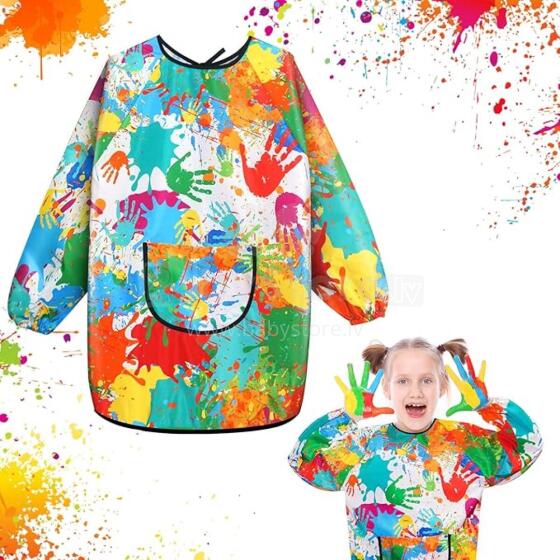 Waterproof Painting Coat Art.42586 Bib with sleeves and pocket, large