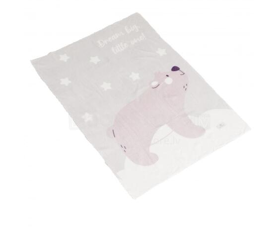 Mini Baby Dreamy Bear Art.51236 Grey  pledas 70x100cm