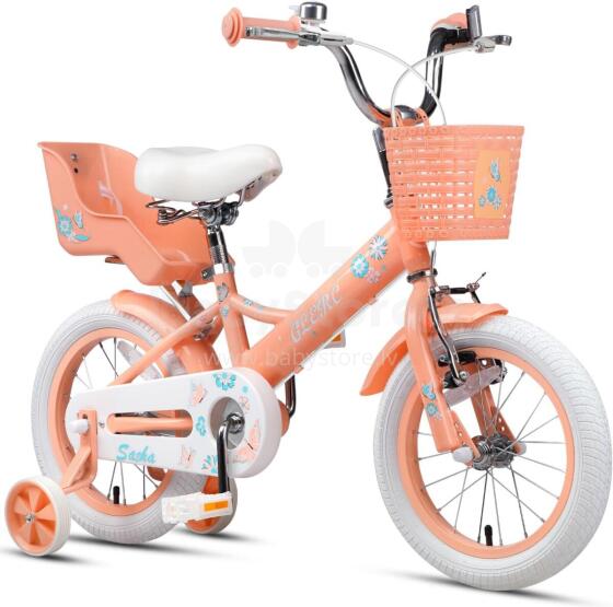 Glerc Kids Bike Wheels Collas 14'  Art.72708 Peach  Vaikų dviratis su dviračiu