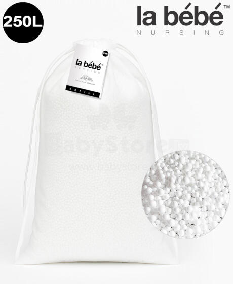 La Bebe™ Light Refill 250 L Art.83892 Наполнитель для пуфов и кресел-мешков (DIY) — полистирольные шарики
