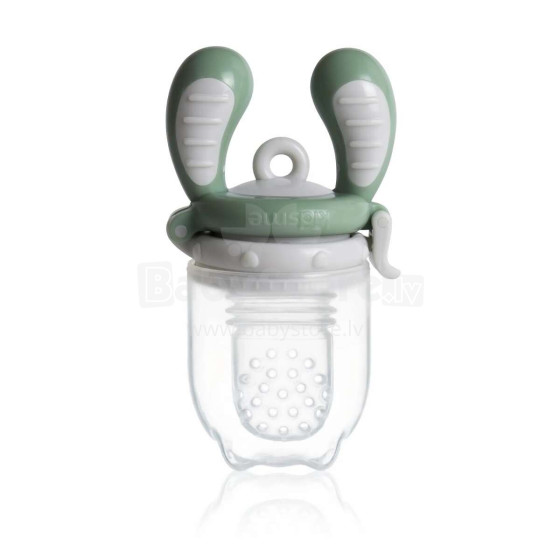 Kidsme Baby Food Feeder  Art.160350GR Grey kietųjų gaminių silikoninis tiektuvas (vidutinis)