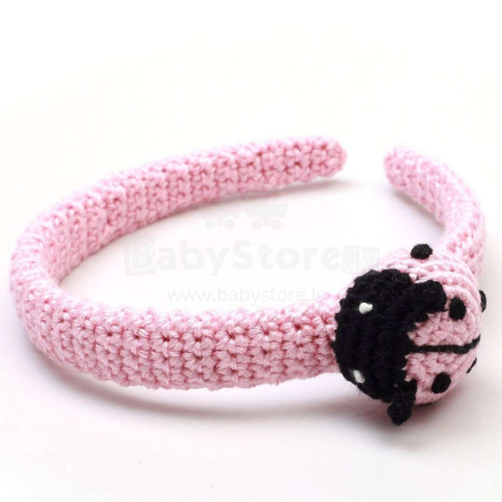 NatureZoo Hairbands Ladybug Art.90002 Adīts matu loks no dabiska bambusa