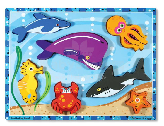 Melissa&Doug Puzzles Sea Art.13728 Koka puzle mazuļiem