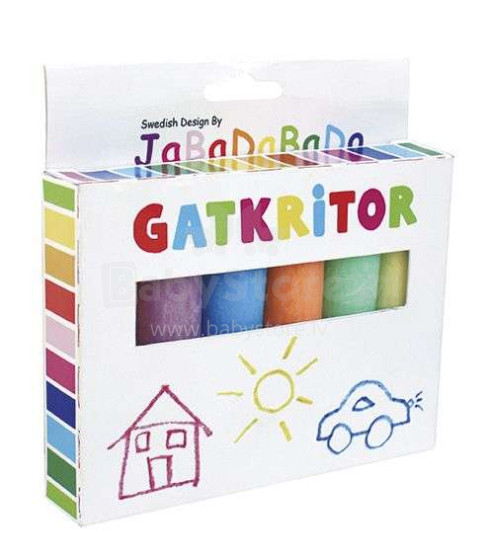 JaBaDaBaDo Chalks Art.R15052  krāsainie  kritiņi - iepakojums 6 gb.