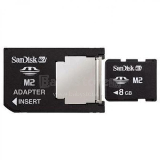 8GB Memory Stick Micro (M2) ar PRO DUO adapt. Goodram atmiņas karte