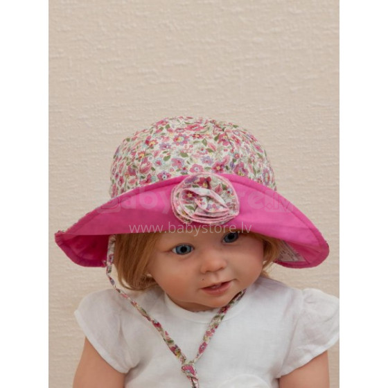Lorita art.40 Vaikiška medvilninė kepurė su ausinėmis Pavasaris-vasara
