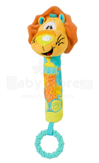 BabyOno Art. 1359 Rotaļlieta ar pīkstuli un graužamo 'Lauviņa'