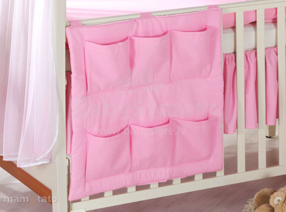 Mamo Tato Heart Col. Pink Mantu kabata gultiņai (60x60 см)