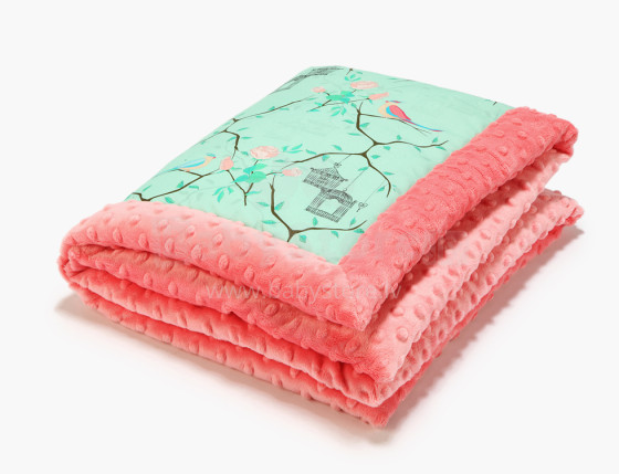 La Millou By Magdalena Rozczka Art. 83439 Infart Blanket Maggie Rose Mint Coral