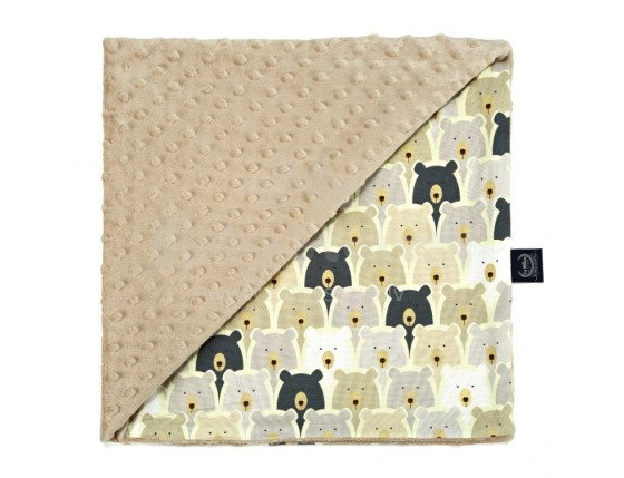 „La Millou“ menas. 83564 „L Pure Bears“ lengvoji antklodė „Latte Premium“ lengvoji dvipusė antklodė (110x140 cm)