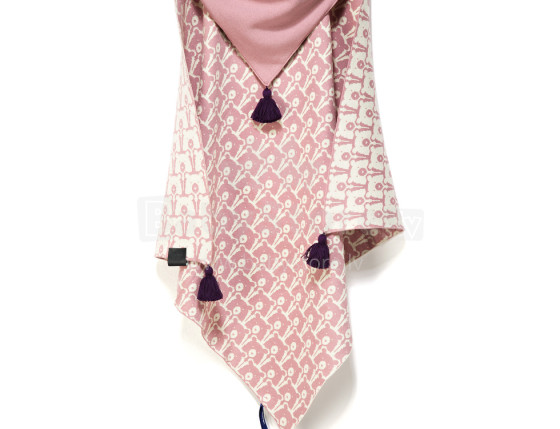 La Millou Art. 83598 Cotton Tender Blanket Candy Bears Высококачественное детское двустороннее одеяло с капюшоном (80x80 см)