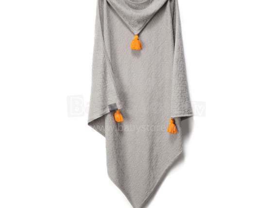 La Millou Art. 83620 Bamboo Tender Blanket Mr Grey Высококачественное детское одеяло из бамбука с капюшоном (80x80 см)