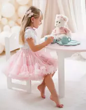 LaVashka Luxury Skirt Violet Pink Art.105026 Stambus sijonas princesėms (dovanų dėžutė)