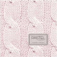 Ceba Baby Strong Art.110937 Pastel Collection Cable Pink Pārtinamais matracis ar cietu pamatni + stiprinājumi gultiņai (80x50cm)