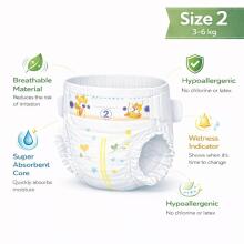 Happy Mini vaikiškos sauskelnės 2 dydis nuo 3-6kg, 1vnt.