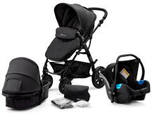 „KinderKraft'20 XMoov Black 3 in1“ prekės.KWWXMOVBLK3000 universalus vežimėlis 3 in1 + automobilinė kėdutė