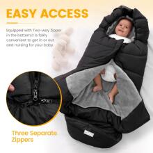 Bebe Basic Footmuff Universal Art.116586 Dark Grey