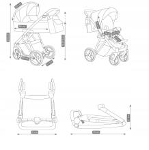 Camarelo Picco Art.PC-09. Universal 2 in 1 Children’s Stroller