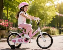 Esperia Kids Bike Junior Game Girl 14 Art.Art.9700 Children's bicycle with inflatable wheels and a steel frame