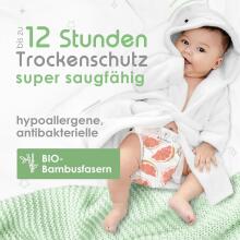 Pureborn Single 2 Organic Bamboo Art.121309 [64pc]  Ekologiškos sauskelnės iš 2 bambuko pluošto, 3-6 kg