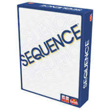 TE HOME PLAY Sequence Classic Art.128649 board game SEQUENCE- Original SEQUENCE Game with Folding Board, Cards and Chips, White, 10.3