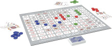 TE HOME PLAY Sequence Classic Art.128649 board game SEQUENCE- Original SEQUENCE Game with Folding Board, Cards and Chips, White, 10.3