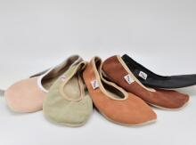 Bebe Basic Hip-Hop Gymnastics Shoes Art.SB120 Nude Чешки гимнастические c кожанной подошвой