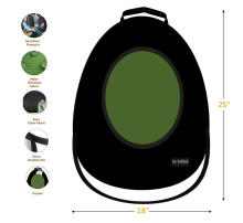 La bebe™ Car 2-Seat Protectors Set Avocado Art.148790 Green Cover me with Love and Avocuddle automobilinės kėdutės užvalkalas