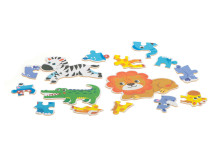 Ikonka Art.KX6015 Mīklas bundžā safari dzīvnieki 25 puzles