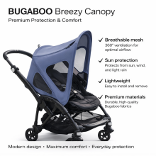 Bugaboo Fox/Cameleon3/Lynx breezy sun canopy v2 Art.152384 Seaside Blue Apsauga nuo saulės