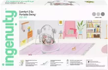 Ingenuity Comfort 2 Go Cuddle Lamb Art.12184 Supamoji kėdė su melodijomis