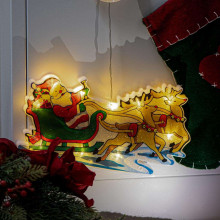 Ikonka Art.KX5244_2 LED pendant lights Christmas decoration Santa's sleigh