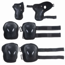 Ikonka Art.KX5069 L-BRNO knee elbow wrist protectors roller bike scooter set black