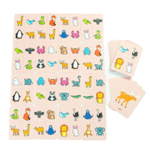 Ikonka Art.KX3905 MUDUKO Educational card game Touch it! Touch and Guess. Animals 5+