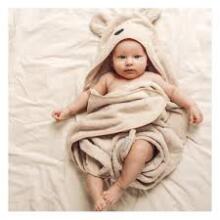 Bocialand Bath Towel Cover Ears Art.BOC0124 Owl Махровое полотенце с капюшоном 80x80см.