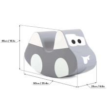 Iglu Soft Play Rocking Toy Car Art.R_CAR_1 Grey  Детское кресло-качалка Машинка