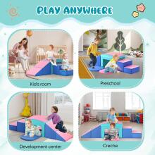 Lischwert Children's Foam Building Blocks Art.159984 Pink/Blue