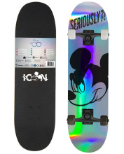 BIG WOODEN SKATEBOARD D100 MICKEY SERIOUSLY HOLO