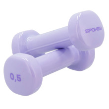 A set of vinyl dumbbells Spokey SHAPE 2x 0,5 kg