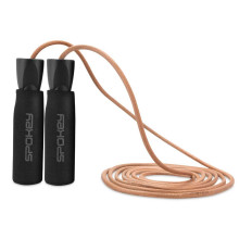 Skipping rope with a leather rope Spokey QUICK SKIP