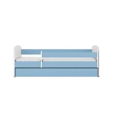 Babydreams blue bed without a pattern, without a drawer, mattress 140/70