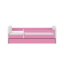 Babydreams bed, pink, without pattern, without drawer, mattress 180/80
