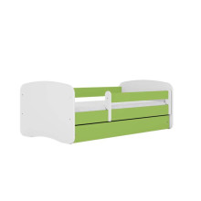 Bed babydreams green without pattern without drawer without mattress 160/80