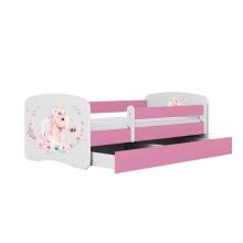 Bed babydreams pink horse with drawer with non-flammable mattress 160/80