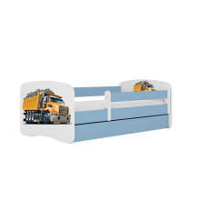 Bed babydreams blue truck with drawer with non-flammable mattress 180/80